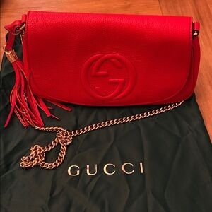 Gucci Vibrant Red Crossbody Bag